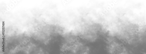 Vector realistic smoke cloud or Gray color fog, Vector realistic illustration of dark steam, smoky mist from fire, explosion, realistic smoke on transparent background, dry ice effect, png.