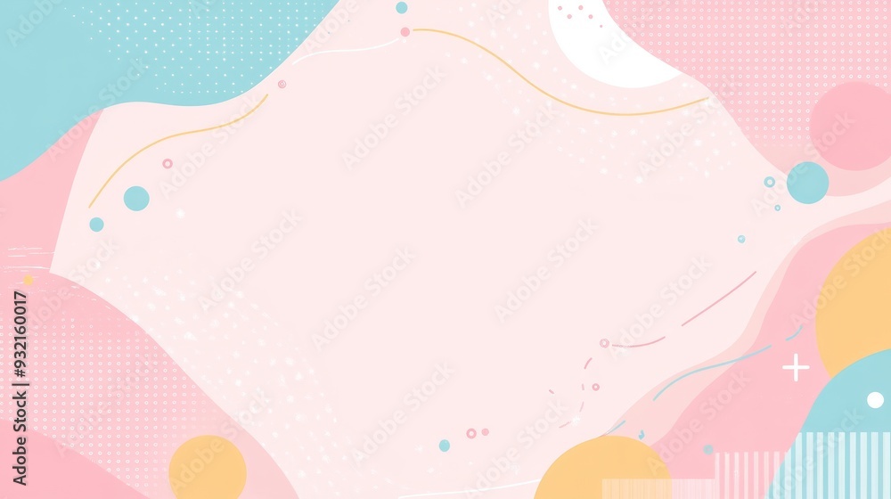 Various shape element abstract pastel background flat design. Various shape element abstract pastel background flat design.