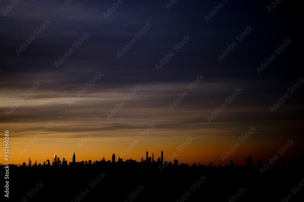 Skyline New York Dusk 1 Skyline New York Dusk 1