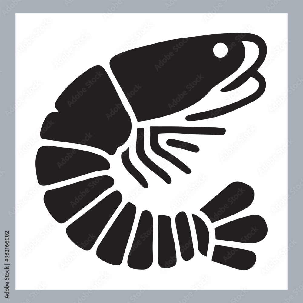 Black Shrimp Vector Silhouette , set of shrimp illustration. hand drawn black and white shrimp line art illustration, Shrimp icon vector art silhouette Black Shrimp Vector Silhouette , set of shrimp illustration. hand drawn black and white shrimp line art illustration, Shrimp icon vector art silhouette