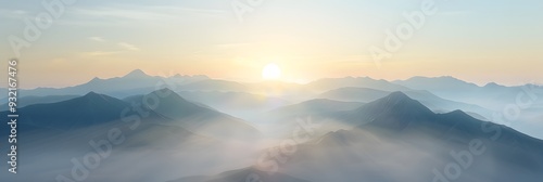 sunrise over the mountains #932167476