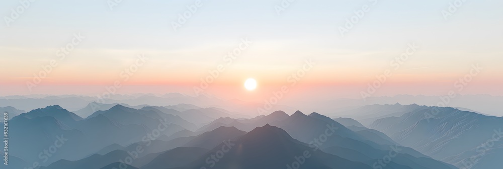 Obraz premium sunrise over the mountains