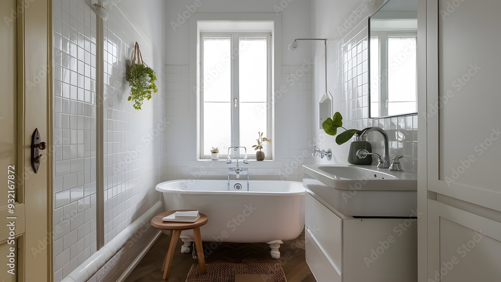The Power of White Walls and Plants, generative AI The Power of White Walls and Plants, generative AI