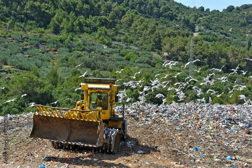 Garbage dump, Hvar island, Croatia, Southeast Europe