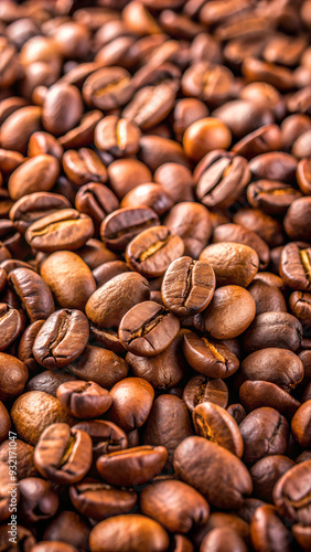 a close-up shot of ground coffee beans, showcasing their texture and the rich, dark color that they have after being roasted