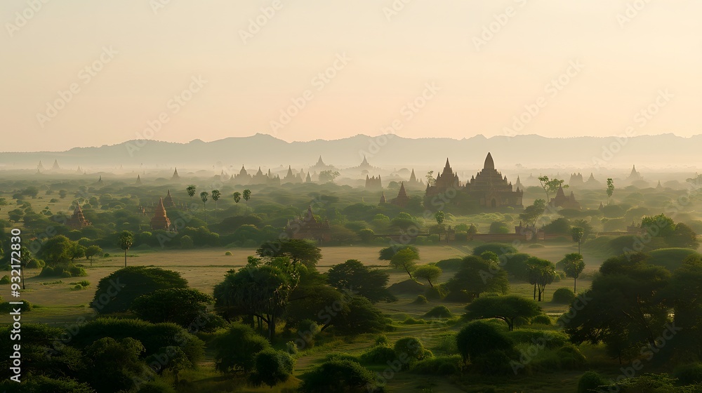 Fototapeta premium View of ancient temples