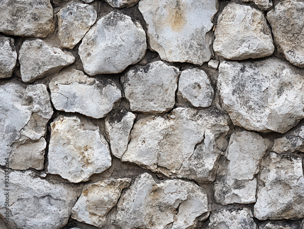 Old stone wall background, texture of natural rock surface with gray and beige colors Old stone wall background, texture of natural rock surface with gray and beige colors