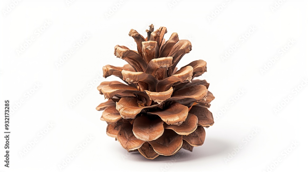 Dry pine cone on a white background, isolated Dry pine cone on a white background, isolated