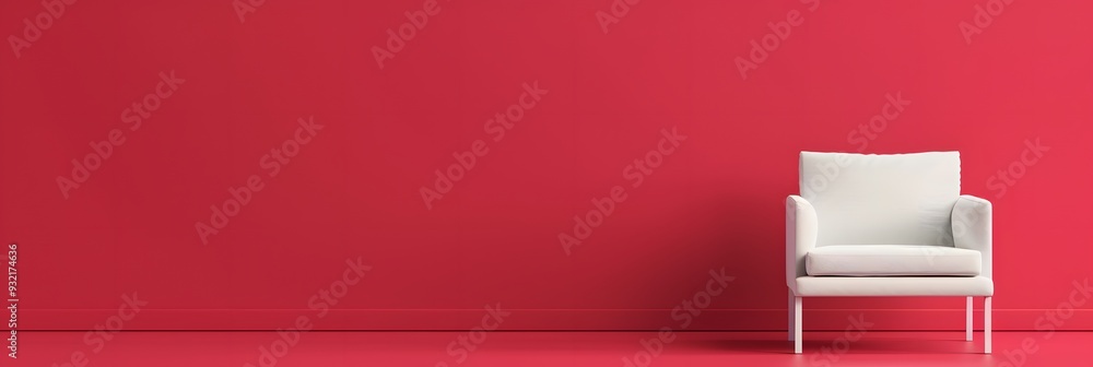 chair in a red room chair in a red room