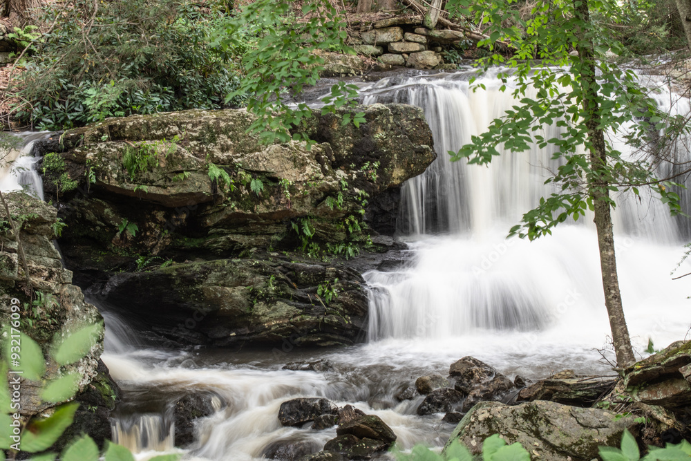 A woodland waterfall in Connecticut A woodland waterfall in Connecticut