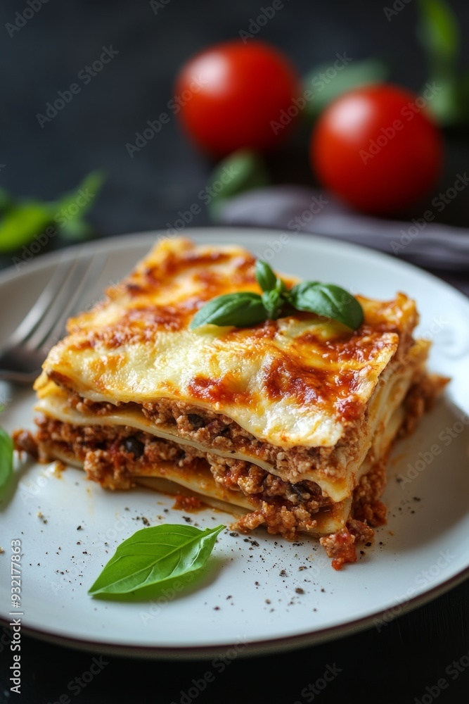A slice of lasagna A slice of lasagna