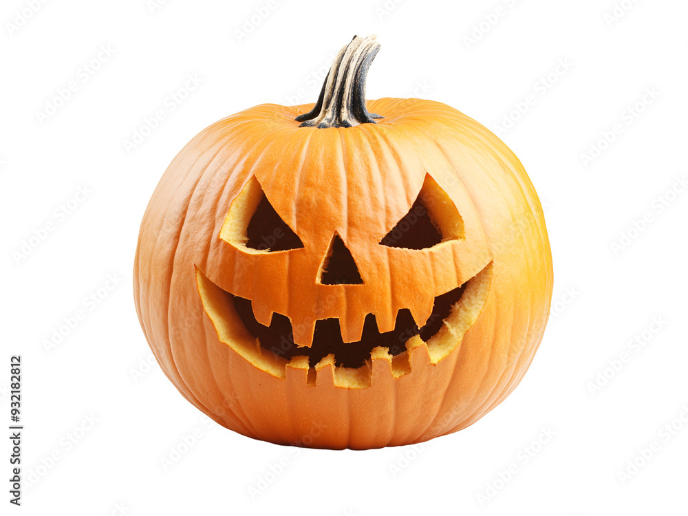 One spooky Jack O’ Lantern, its eyes and malevolent expression creating an eerie effect, Isolated on Transparent Background, PNG One spooky Jack O’ Lantern, its eyes and malevolent expression creating an eerie effect, Isolated on Transparent Background, PNG