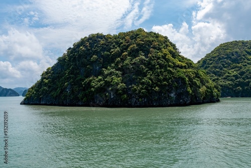Tropical island in the sea - Ha Long Bay - Vietnam