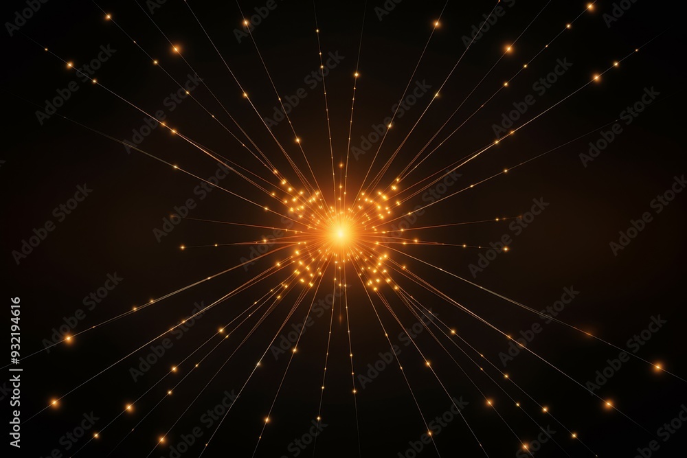 Abstract Golden Light Burst - Cosmic Energy Background Abstract Golden Light Burst - Cosmic Energy Background