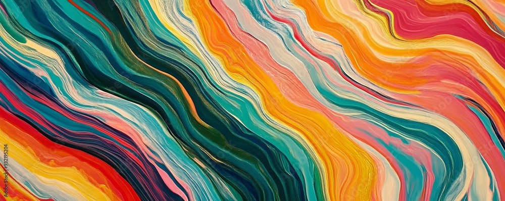 Abstract colorful fluid painting with flowing Abstract colorful fluid painting with flowing