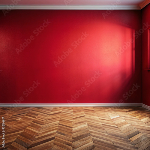 empty room with wooden wall and floor