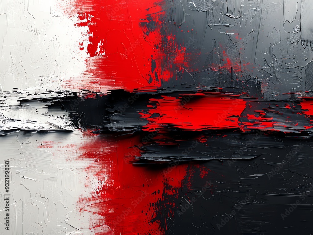 Fototapeta premium A digital painting exploring the interplay of light and darkness through bold, expressive brushstrokes