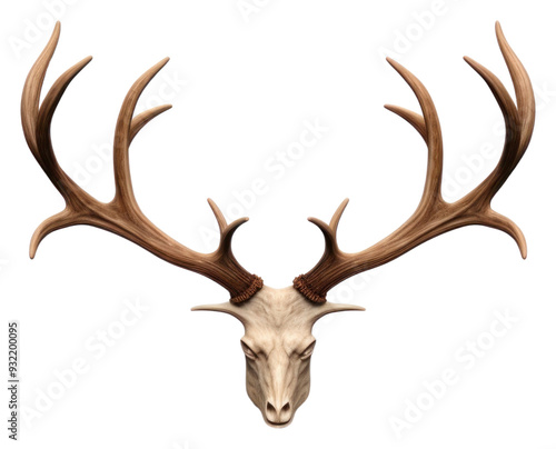 PNG Antler wildlife animal mammal.