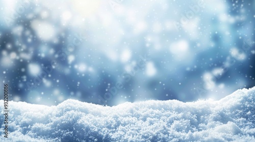 Wallpaper Mural Christmas background with snowflakes Torontodigital.ca