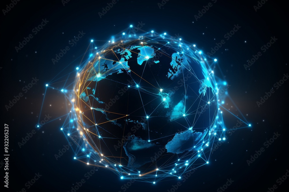 Digital Globe: A Visual Representation of Global Connectivity