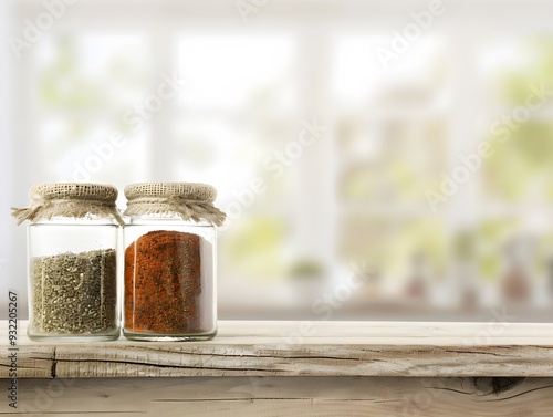 spices in glass jars