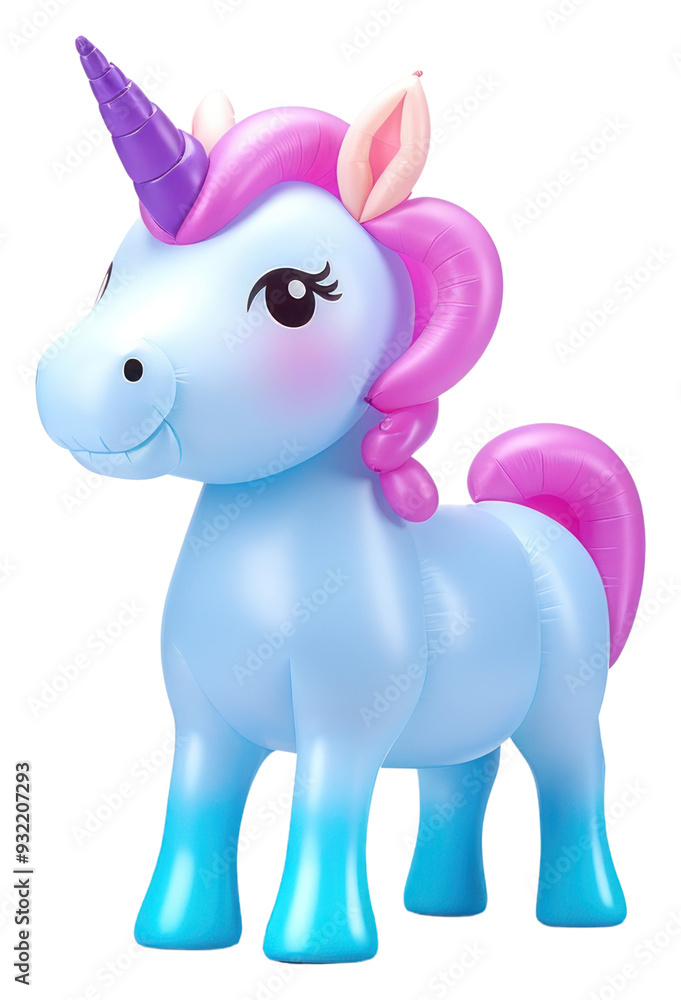 Naklejka premium PNG Unicorn figurine mammal animal.