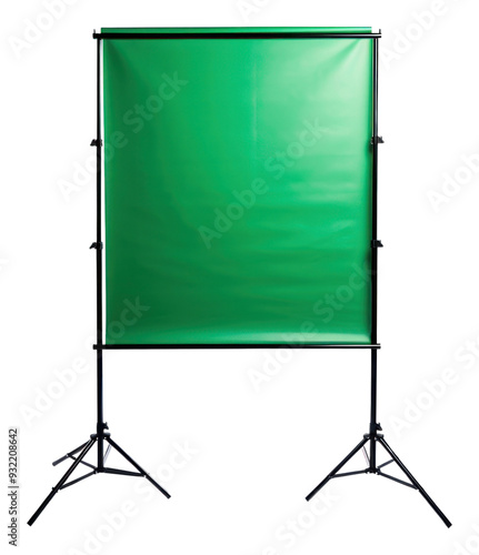 Green screen stand png, transparent background. photo