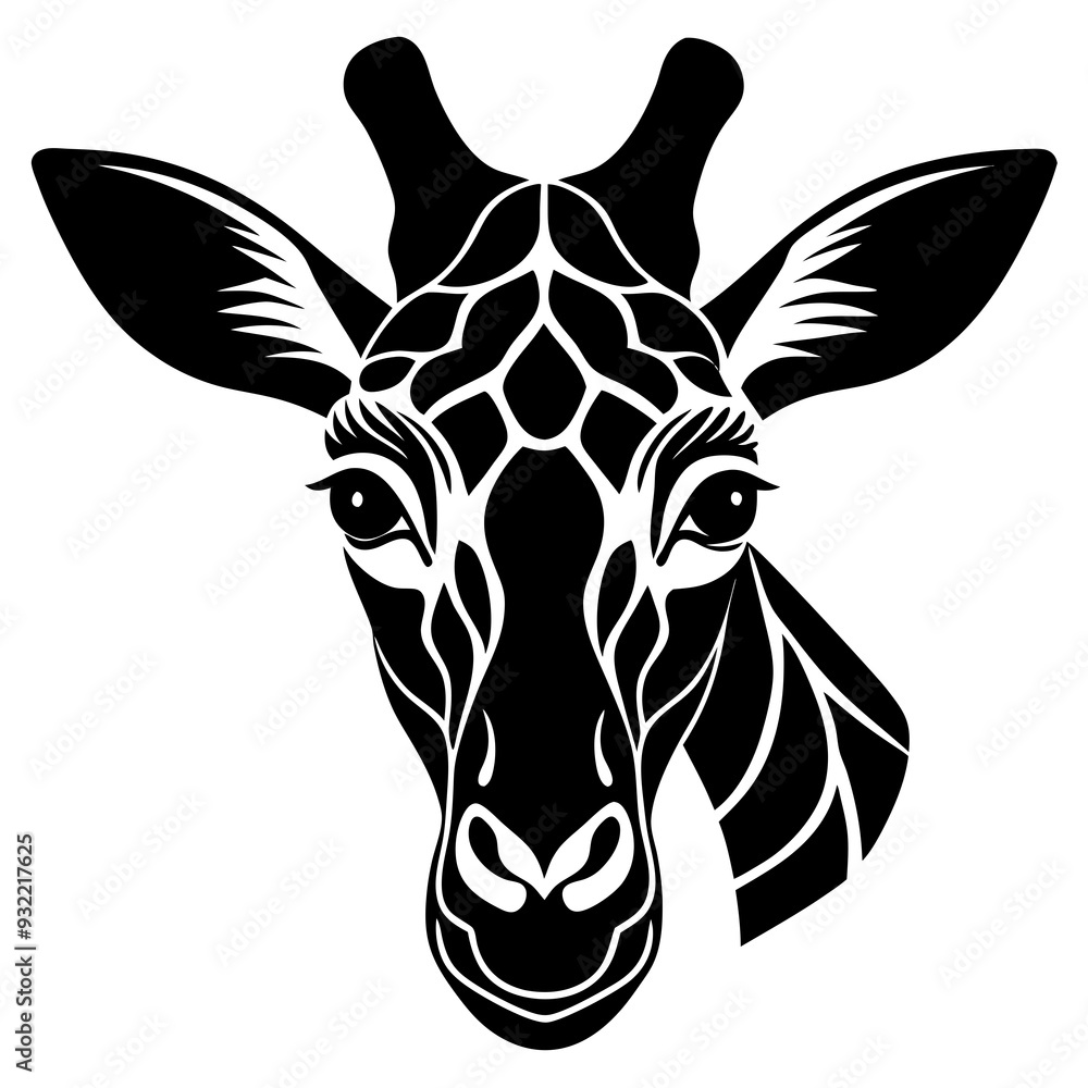 Obraz premium head of a giraffe