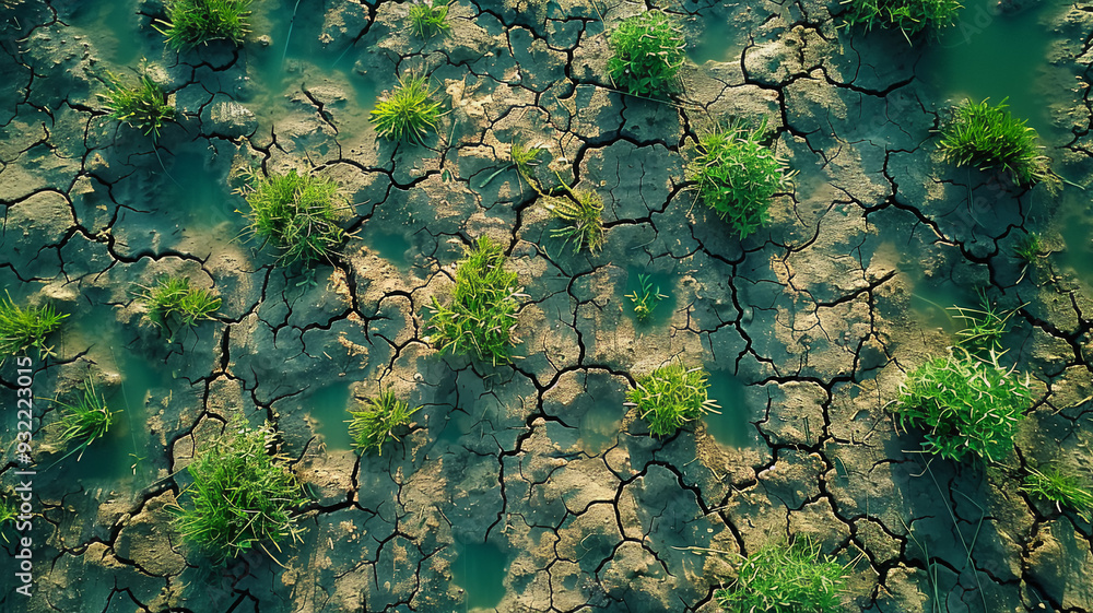 Severe drought Cracked, dry earth with deep fissures and rugged surface. Severe drought Cracked, dry earth with deep fissures and rugged surface.