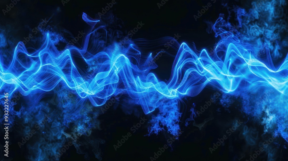 Fototapeta premium Abstract Blue Smoke