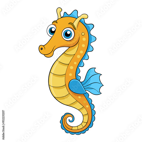 Sea Horse Vector Illustration - Elegant SVG, Cricut Files, Clipart, and T-Shirt Graphics for Ocean-Themed Designs