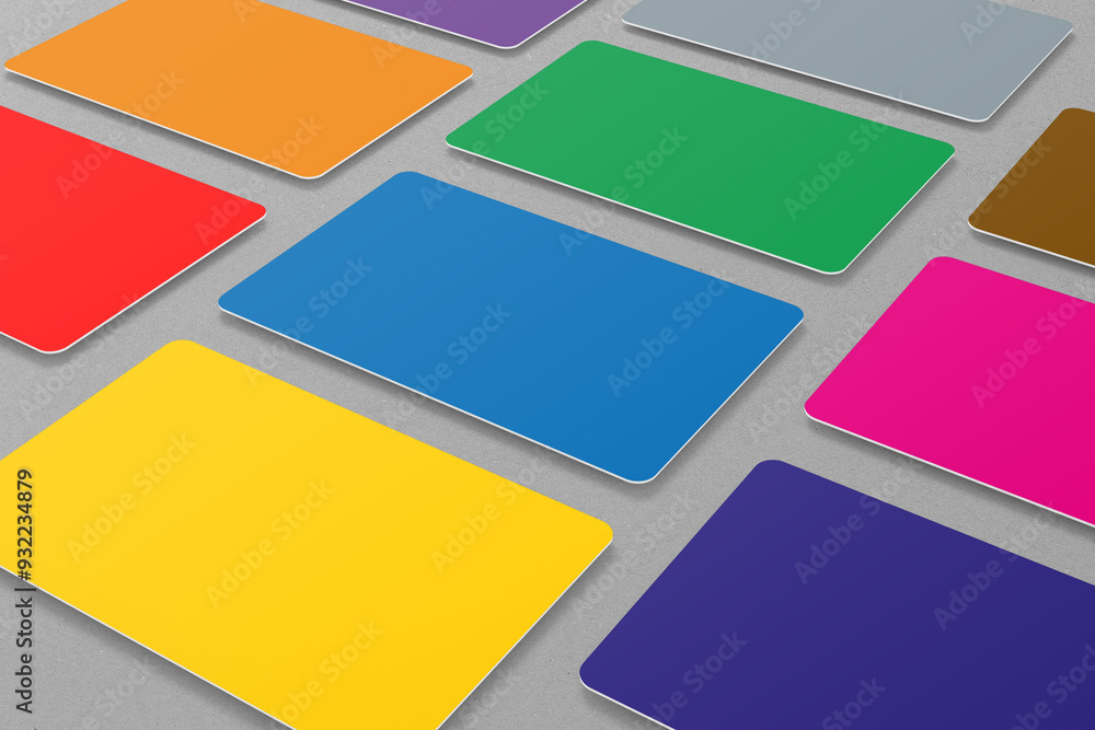 3D illustration. Credit card mockup isolated 3D illustration. Credit card mockup isolated