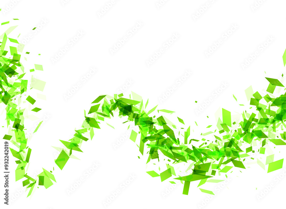 An energetic burst of green confetti pieces, creating a dynamic and festive atmosphere, symbolizing celebration, growth, and vitality on a white backdrop. An energetic burst of green confetti pieces, creating a dynamic and festive atmosphere, symbolizing celebration, growth, and vitality on a white backdrop.