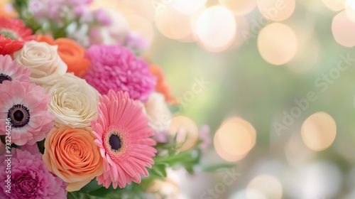Colorful flower display in a shop with various blooms arranged in pots