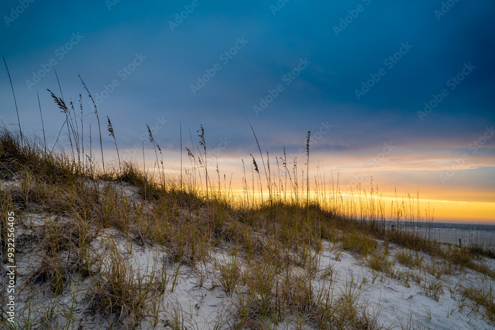 sunset on the beach