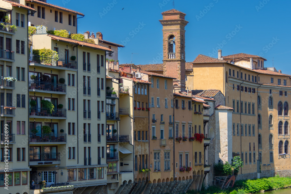 Naklejka premium View of the architecture of the beautiful city of Florence in Italy