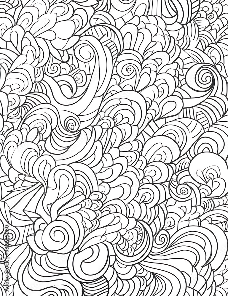 Mandala Zentangle Pattern Coloring Pages, Hand draw background design illustration Mandala Zentangle Pattern Coloring Pages, Hand draw background design illustration