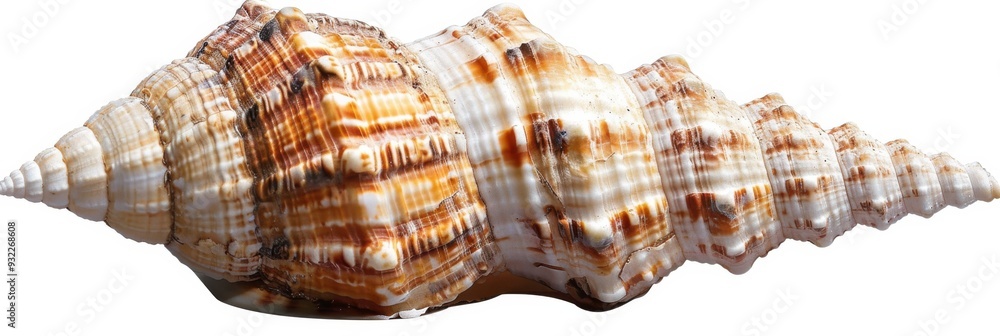 Elegant sea shell isolated on a transparent background, showcasing its natural simplicity beauty Elegant sea shell isolated on a transparent background, showcasing its natural simplicity beauty