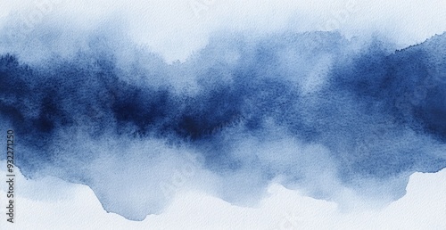 Abstract Blue Watercolor Background Watercolor Wash Texture