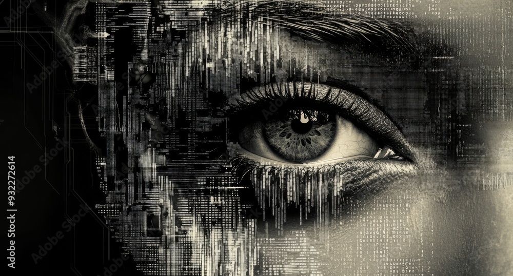 Digital Eye Abstract Technology Background Digital Eye Abstract Technology Background