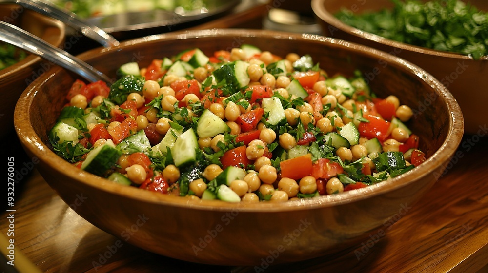 cucumber, tomato, spinach, chickpea cucumber, tomato, spinach, chickpea