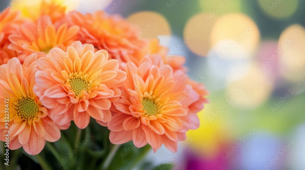 Bright orange flowers at a vibrant open-air market in springtime Bright orange flowers at a vibrant open-air market in springtime