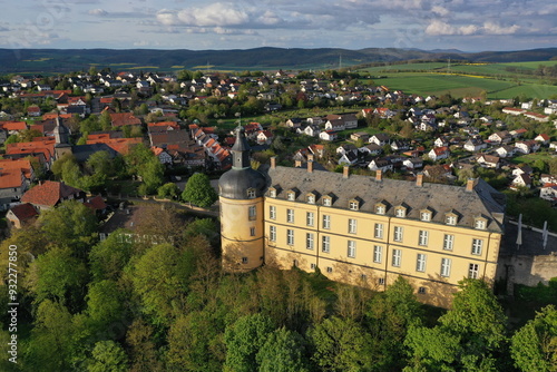 Schloss Friedrichstein in Bad Wildungen / Hessen Luftaufnahme photo