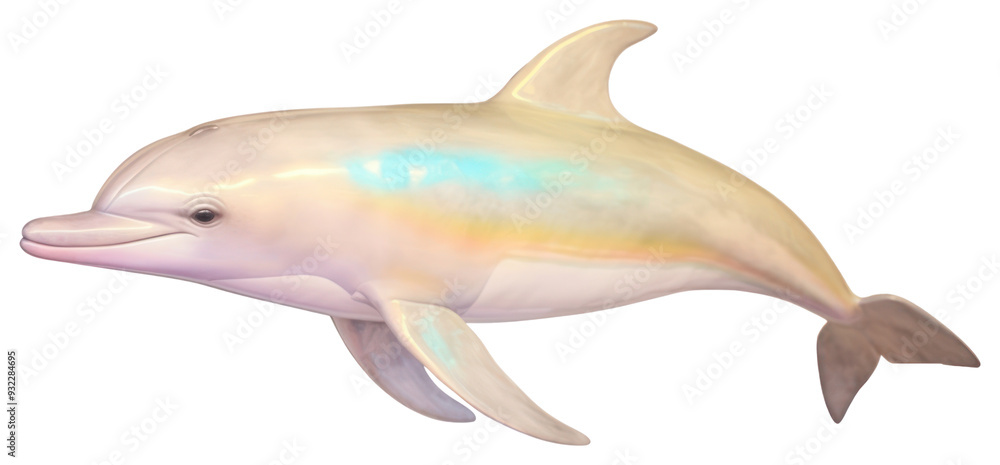 PNG Vibrant dolphin illustration with gradient