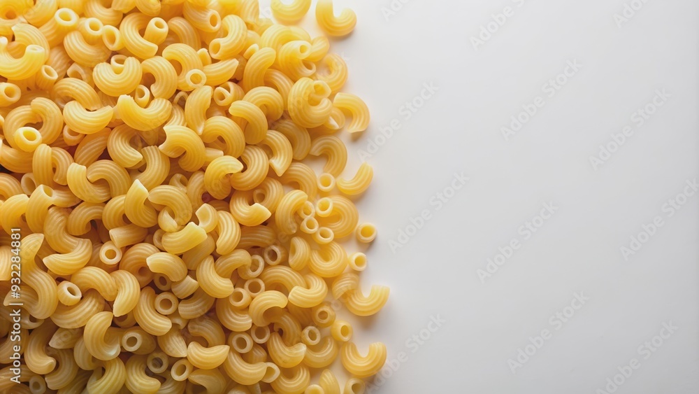 Elbow macaroni pasta on a white background, pasta, macaroni, elbow, food, Italian, cooking, ingredient, meal, white, background Elbow macaroni pasta on a white background, pasta, macaroni, elbow, food, Italian, cooking, ingredient, meal, white, background