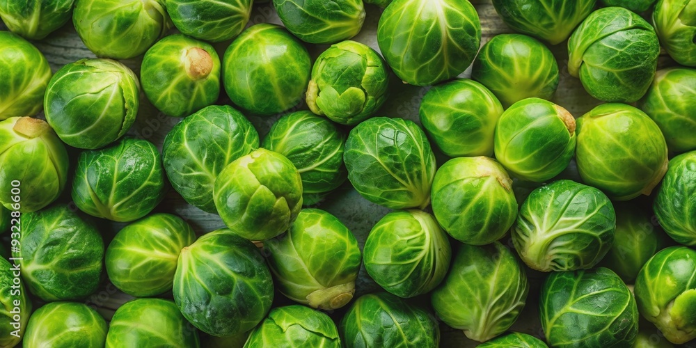 Green fresh Brussels sprouts arranged in a top view background , vegetables, healthy, organic, garden, food, green, raw Green fresh Brussels sprouts arranged in a top view background , vegetables, healthy, organic, garden, food, green, raw