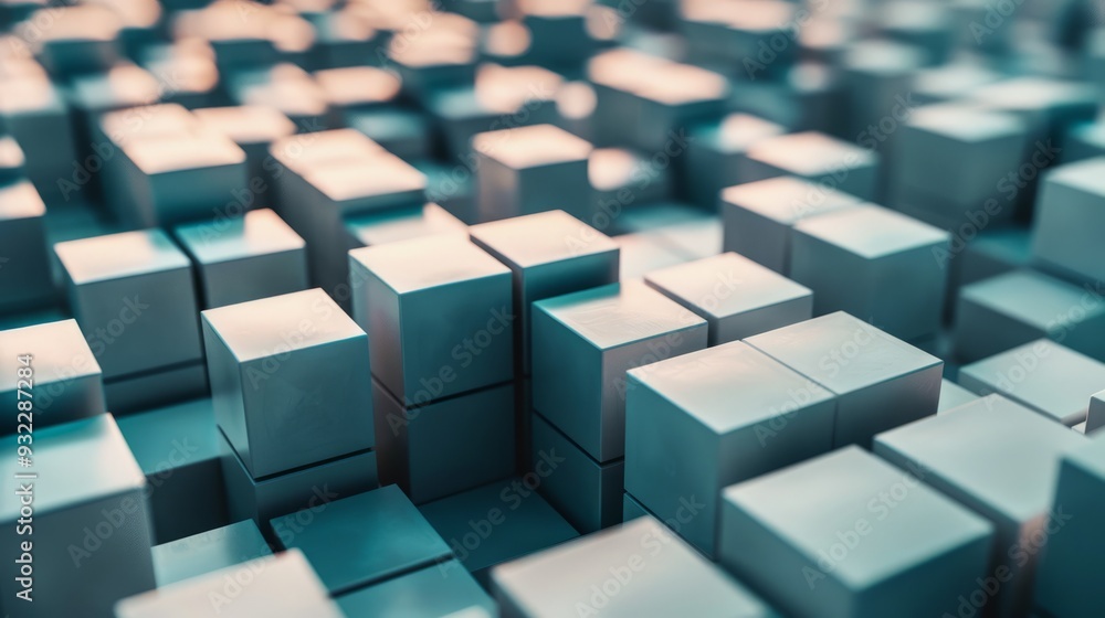 a large group of cubes that are stacked together a large group of cubes that are stacked together