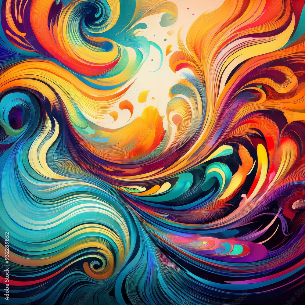Obraz premium abstract background with swirls