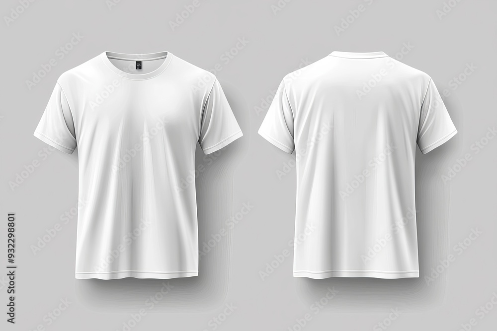 Mockup White T Shirt Front and Back Design Template Mockup White T Shirt Front and Back Design Template
