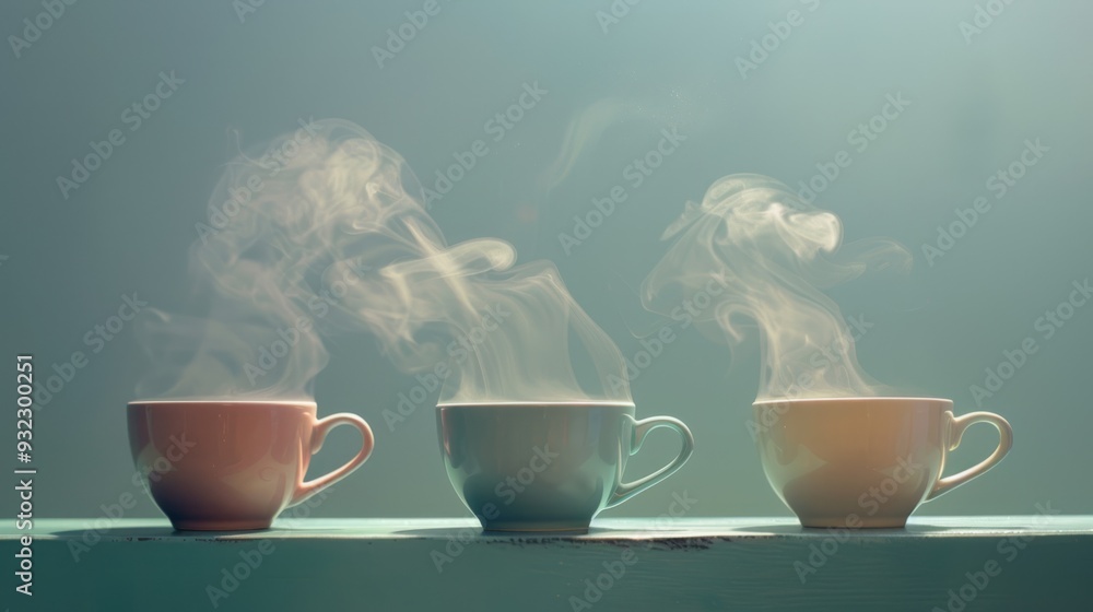 Three Cups Of Tea Steeping Three Cups Of Tea Steeping
